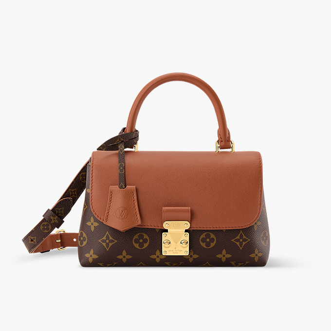 lv louis vuitton monogram cowhide flap hand bag #m28288